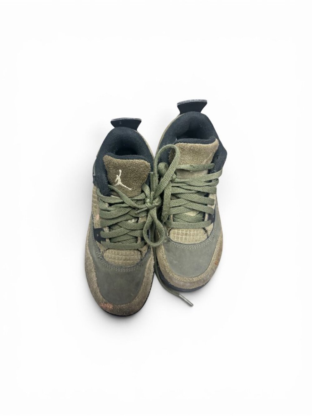 Nike Air Jordan 4 Retro SE Craft Medium Olive Suede Toddler Shoes Size 12C